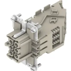 Contact insert, 3, 6 pole, screw connection, 1848600000