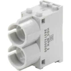 Pneumatic module, insert, Plug socket, male, female, 2 pole