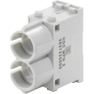 Pneumatic module, insert, Plug socket, male, female, 2 pole - 1