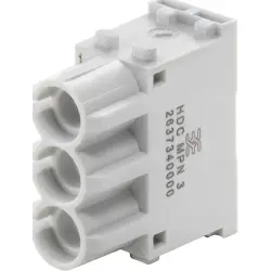 Pneumatic module, insert, Plug socket, male, female, 3 pole