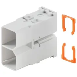 Pin contact insert, 2 pole, unequipped, crimp connection, with PE contact, 1428990000