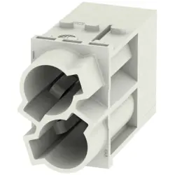 Pin contact insert, 2 pole, unequipped, crimp connection, with PE contact, 1429060000