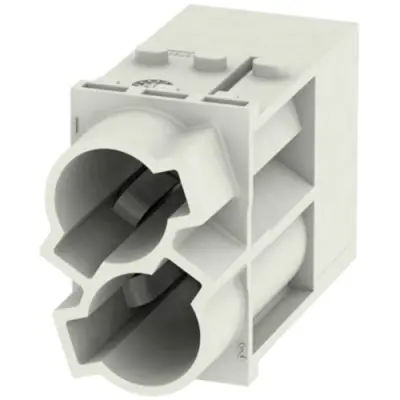 Pin contact insert, 2 pole, unequipped, crimp connection, with PE contact, 1429060000 - 1