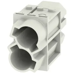Socket contact insert, 2 pole, unequipped, crimp connection, with PE contact, 1429080000