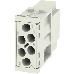 Pin contact insert, 6 pole, unequipped, crimp connection, with PE contact, 1429360000