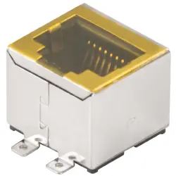 Socket, RJ45, 8 pole, 8P8C, Cat 5, solder connection, 1433900000