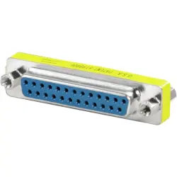 Gender changer, D-Sub socket, 25 pole to D-Sub socket, 25 pole, straight, 1450880000