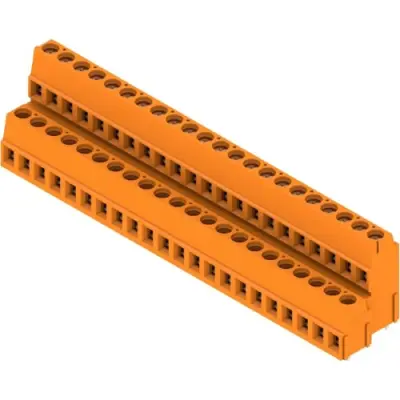 PCB terminal, 44 pole, pitch 5.08 mm, angled, orange, 1769050000 - 1