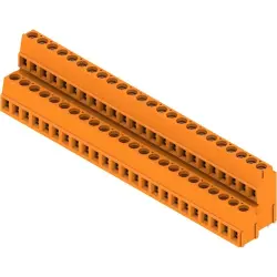 PCB terminal, 48 pole, pitch 5.08 mm, angled, orange, 1769070000