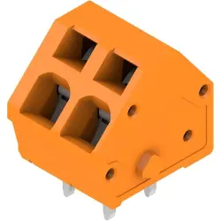 PCB terminal, 2 pole, pitch 5 mm, angled, orange, 1913780000