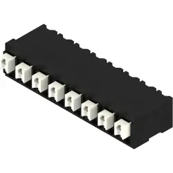 PCB terminal, 8 pole, pitch 5 mm, angled, black, 1924890000
