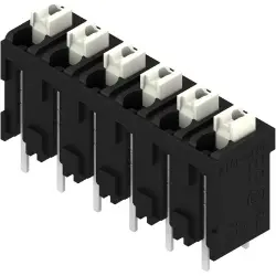 PCB terminal, 6 pole, pitch 5.08 mm, straight, black, 1826100000