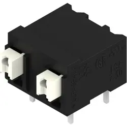 PCB terminal, 2 pole, pitch 7.5 mm, angled, black, 1824880000