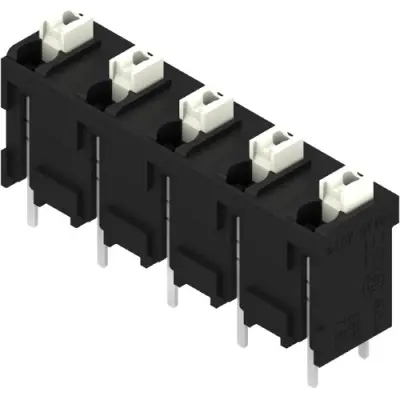 PCB terminal, 5 pole, pitch 7.5 mm, straight, black, 1826160000 - 1