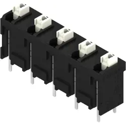 PCB terminal, 5 pole, pitch 7.5 mm, straight, black, 1826160000