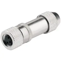 Jack, M8, 3 pole, screw connection, straight, 1467560000