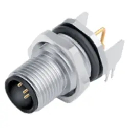 Plug, M12, 4 pole, solder connection, angled, 1467750000