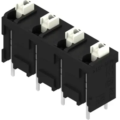 PCB terminal, 4 pole, pitch 7.62 mm, straight, black, 1826230000 - 1