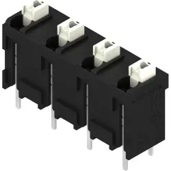 PCB terminal, 4 pole, pitch 7.62 mm, straight, black, 1826230000