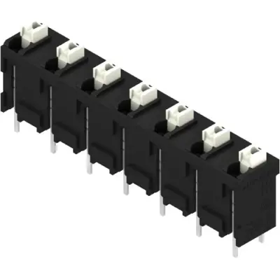 PCB terminal, 7 pole, pitch 7.62 mm, straight, black, 1826260000 - 1