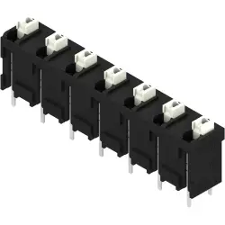 PCB terminal, 7 pole, pitch 7.62 mm, straight, black, 1826260000