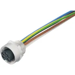 Panel plug, 7/8", 3 pole, strand connection, straight, 1471510000