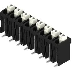 PCB terminal, 8 pole, pitch 5 mm, AWG 28-14, 12 A, spring-clamp connection, black, 1473680000