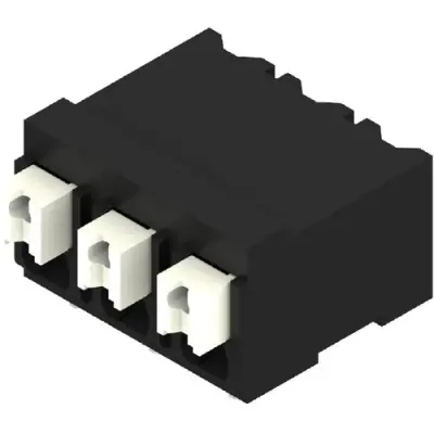 PCB terminal, 3 pole, pitch 5 mm, AWG 28-14, 12 A, spring-clamp connection, black, 1473780000 - 1