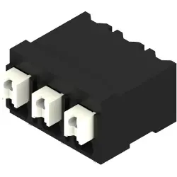 PCB terminal, 3 pole, pitch 5 mm, AWG 28-14, 12 A, spring-clamp connection, black, 1473780000