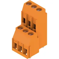 PCB terminal, 6 pole, pitch 5.08 mm, angled, orange, 1934300000