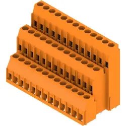 PCB terminal, 39 pole, pitch 5.08 mm, angled, orange, 1979150000