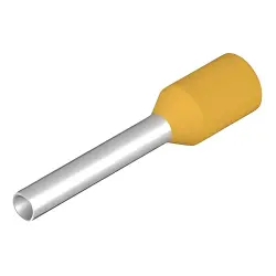 Insulated wire end ferrule, 1.0 mm², 16 mm/10 mm long, yellow, 1476040000
