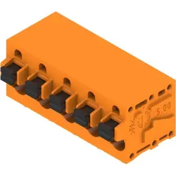 PCB terminal, 5 pole, pitch 7.5 mm, angled, orange, 2667840000