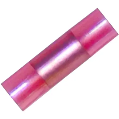 Butt connectorwith insulation, 0.5-1.0 mm², red, 14 mm, 1491460000 - 1