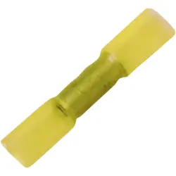 Butt connectorwith insulation, 0.1-0.5 mm², yellow, 24.5 mm, 1491490000