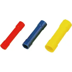 Butt connectorwith insulation, 0.5-1.0 mm², red, 25 mm, 1491550000