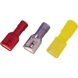 Insulated flat plug sleeve, 4.8 x 0.5 mm, 1.5 to 2.5 mm², copper, blue, 1491920000