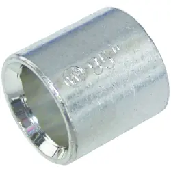 Butt connector, uninsulated, 16 mm², silver, 10 mm, 1492900000