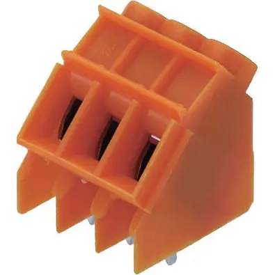 PCB terminal, 3 pole, pitch 5 mm, angled, black, 1697190000 - 1