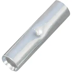 Butt connector, uninsulated, 0.5-0.75 mm², silver, 15 mm, 1497330000