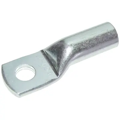 Uninsulated tube cable lug, 10 mm², 6.4 mm, M6, metal, 1497880000 - 1