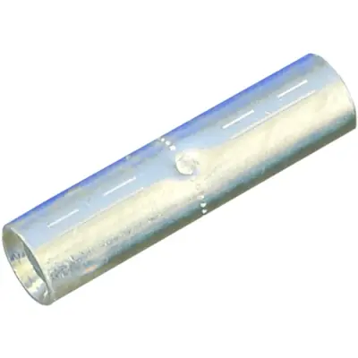 Butt connector, uninsulated, 70 mm², silver, 56 mm, 1498670000 - 1