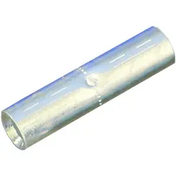 Butt connector, uninsulated, 120 mm², silver, 70 mm, 1498690000