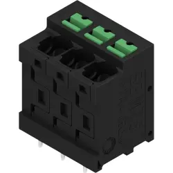 PCB terminal, 3 pole, pitch 5 mm, straight, black, 2913720000