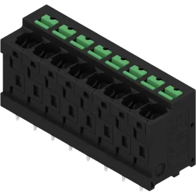 PCB terminal, 8 pole, pitch 5 mm, straight, black, 2913770000 - 1