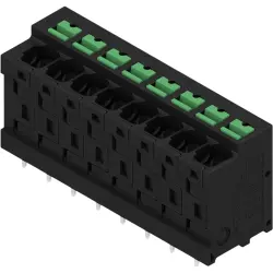 PCB terminal, 8 pole, pitch 5 mm, straight, black, 2913770000