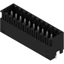 Pin header, 22 pole, pitch 3.5 mm, straight, black, 1729030000