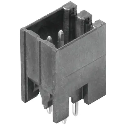 Pin header, 6 pole, pitch 3.5 mm, straight, black, 1807780000 - 1