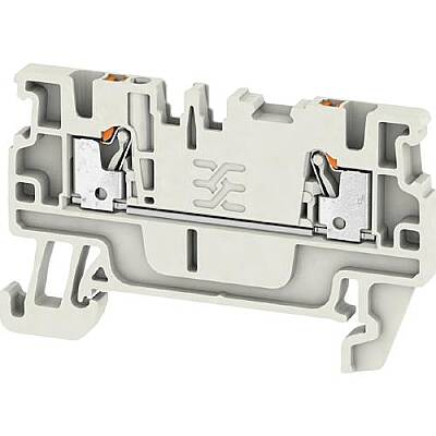 Through terminal block, push-in connection, 1.5 mm², 17.5 A, 6 kV, light gray, 2508220000 - 1