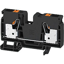 Through terminal block, push-in connection, 10 mm², 57 A, black, 2876670000